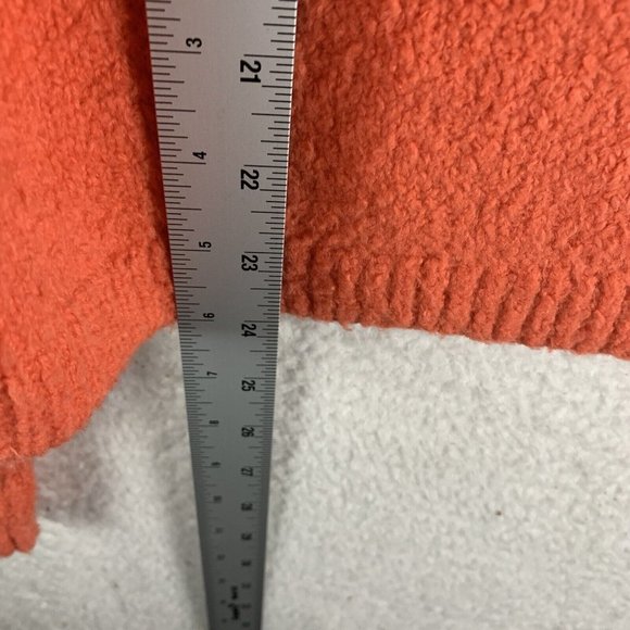 Eileen Fisher Orange Organic Cotton Cozy Sweater‎ Missing Size Tag (M) 8258 - Picture 6 of 7